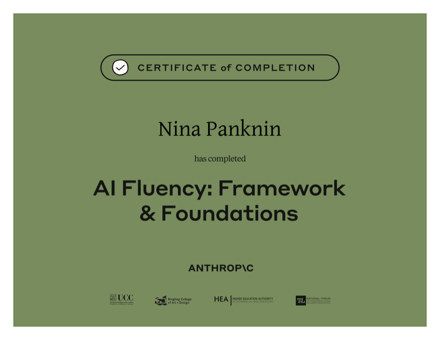 AI Fluency Certificate