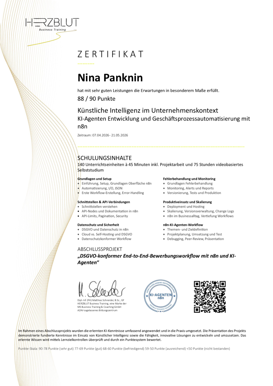 n8n AI Agents Certificate