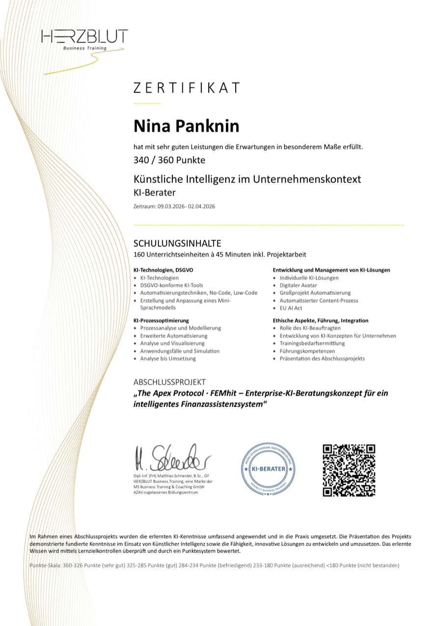 AI Consultant Certificate